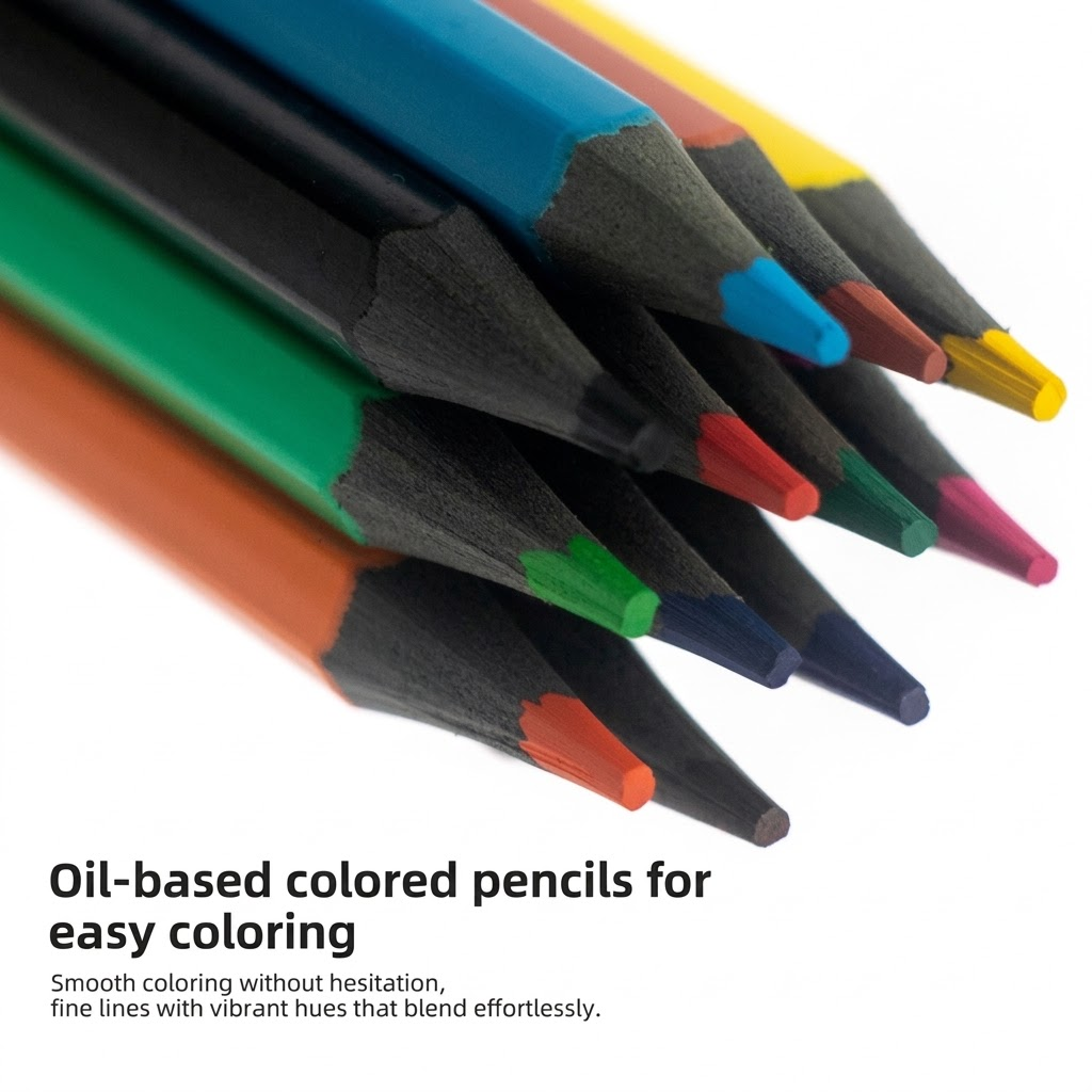 Oil-Based Colored Pencils Set